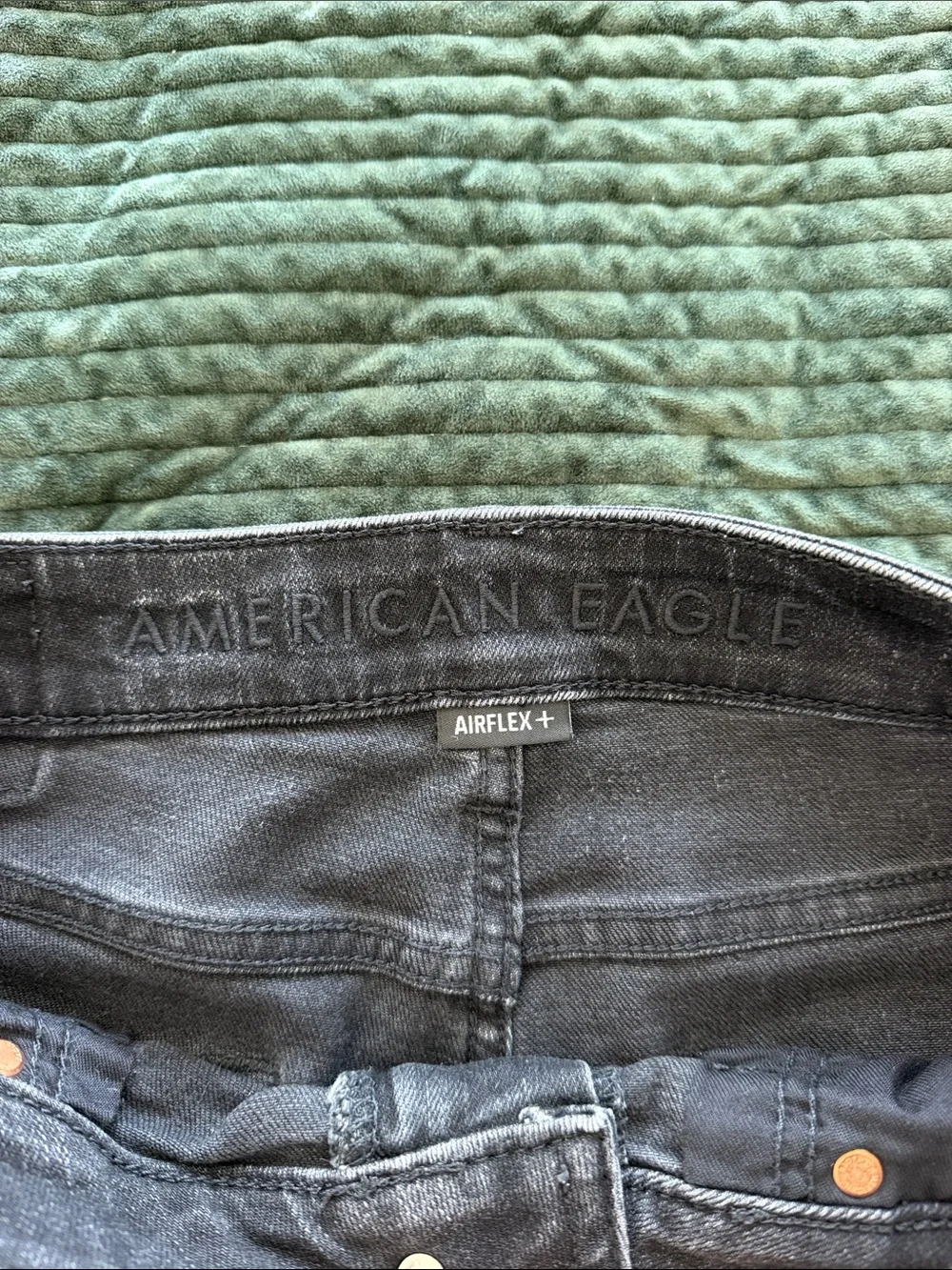 American Eagle Outfitters Distressed Charcoal Gray Denim Shorts